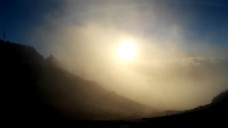 实拍大山里云雾缭绕动态视频素材