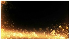 金色气泡粒子庆典视频素材