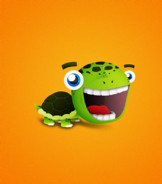 乌龟动漫icon图标设计