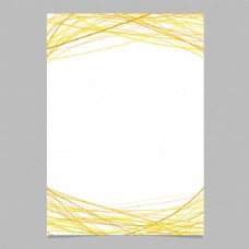 名片模板在顶部和底部有黄色条纹的任意弓形条纹的小册子白色背景下的插图