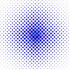 几何背景彩色方格图案背景从蓝色调的对角线正方形的几何矢量插图