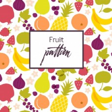 有机水果水果图案健康食品桌素食与素食