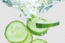 摆盘绿色黄瓜免抠png透明图层素材