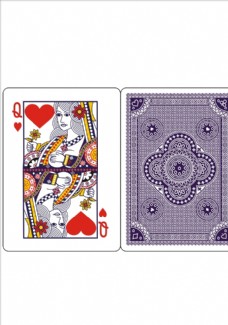 包装设计扑克牌图案矢量图下载