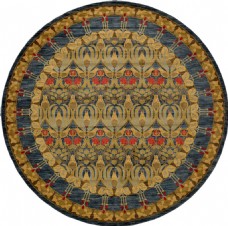 欧式边框圆形花卉边框地毯贴图