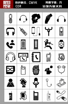 各种手机通讯图标标志