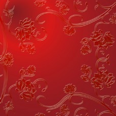 红色莲花花纹图案背景