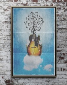 创意合成海报—吉他海报