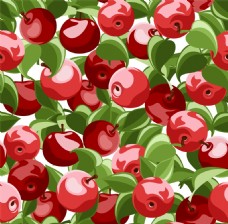 矢量背景素材红色苹果矢量填充背景素材