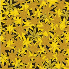 金黄色叶子花纹无缝背景图
