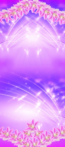 梦幻百合紫色背景