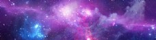 大自然绚丽紫色太空星系星空夜空背景